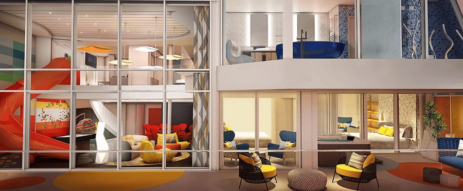 Двухэтажный люкс Ultimate Family Suite на Spectrum of the Seas