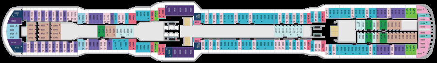 Схема палубы 8 Spectrum of the Seas