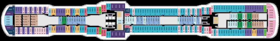 Схема палубы 10 Spectrum of the Seas