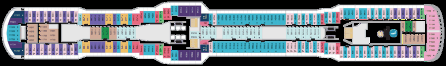 Схема палубы 11 Spectrum of the Seas