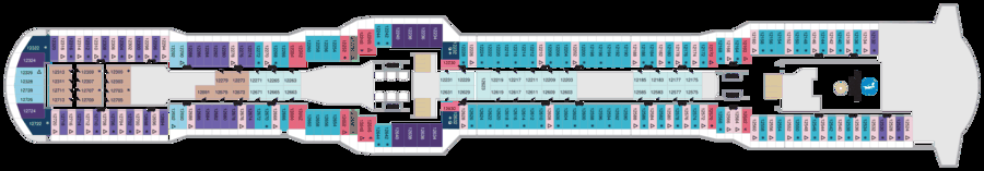 Схема палубы 12 Spectrum of the Seas