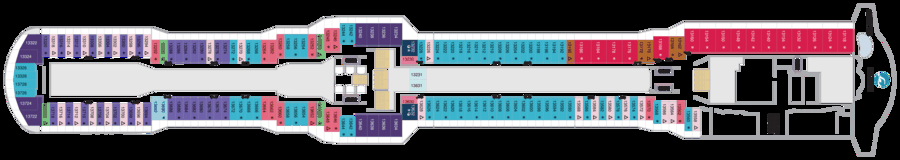 Схема палубы 13 Spectrum of the Seas